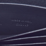 BERLUTI ベルルッティ NINO シグネチャー 黒/青 メンズ カーフ PVC クラッチバッグ Bランク 中古 銀蔵
