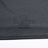 VALENTINO ヴァレンティノ スタッズ マネークリップ カモフラージュ/黒 メンズ カーフ 二つ折り財布 Bランク 中古 銀蔵