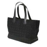 CHANEL シャネル ニュートラベルライン トートMM 黒 レディース ナイロン レザー ハンドバッグ ABランク 中古 銀蔵