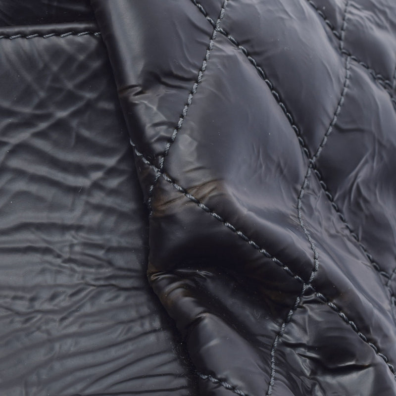 CHANEL シャネル マトラッセ チェーントート グレー レディース  コーティングレザー ショルダーバッグ Bランク 中古 銀蔵