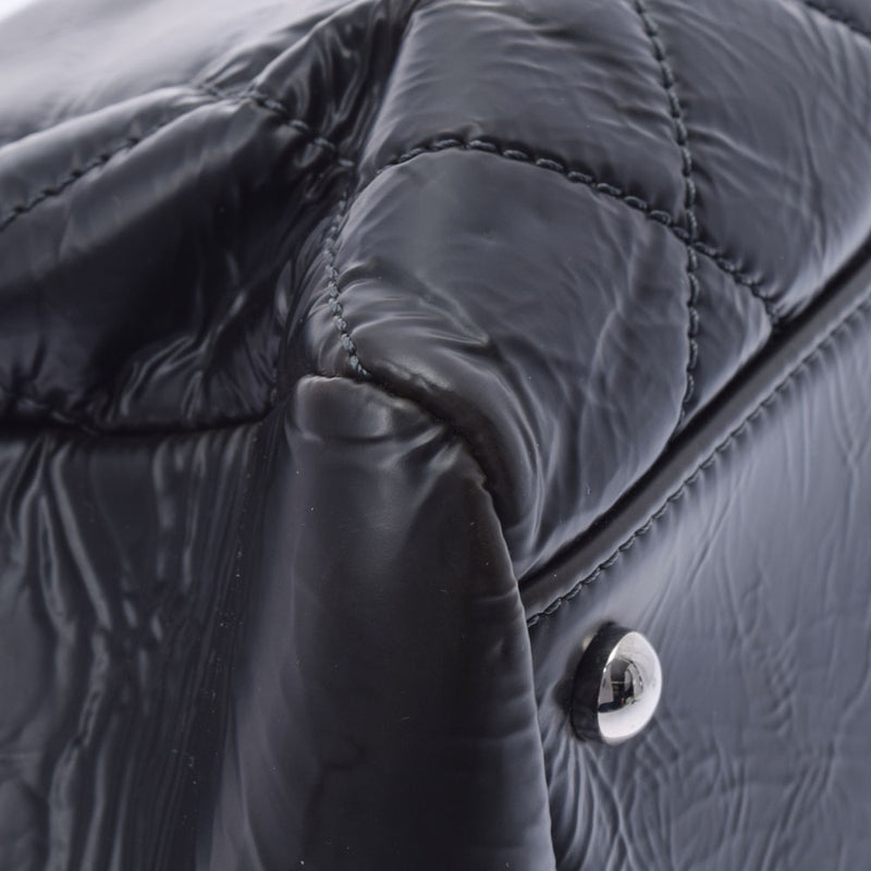 CHANEL シャネル マトラッセ チェーントート グレー レディース  コーティングレザー ショルダーバッグ Bランク 中古 銀蔵