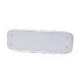 CHANEL シャネル ワイルドステッチ チェーントート ホワイト レディース ラムスキン ショルダーバッグ Bランク 中古 銀蔵