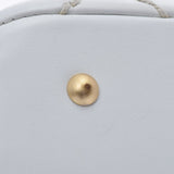 CHANEL シャネル ワイルドステッチ チェーントート ホワイト レディース ラムスキン ショルダーバッグ Bランク 中古 銀蔵