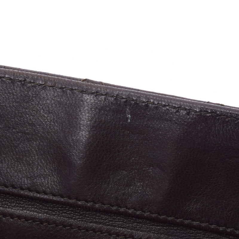 CHANEL シャネル マトラッセ チェーンショルダー 茶 ゴールド金具 レディース ラムスキン ショルダーバッグ Bランク 中古 銀蔵