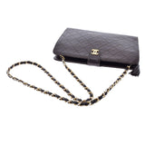 CHANEL シャネル マトラッセ チェーンショルダー 茶 ゴールド金具 レディース ラムスキン ショルダーバッグ Bランク 中古 銀蔵