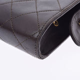 CHANEL シャネル マトラッセ チェーンショルダー 茶 ゴールド金具 レディース ラムスキン ショルダーバッグ Bランク 中古 銀蔵