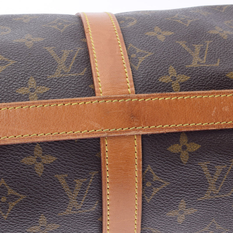 LOUIS VUITTON ルイヴィトン モノグラム フラネリー45 ブラウン M51115 レディース モノグラムキャンバス ショルダーバッグ Bランク 中古 銀蔵