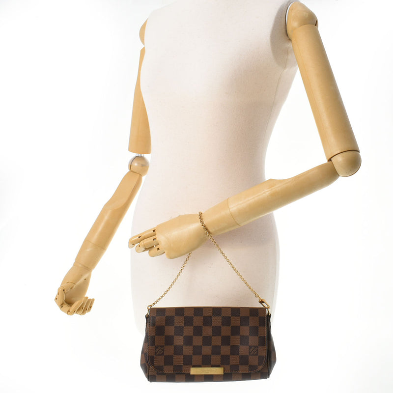 LOUIS VUITTON ルイヴィトン ダミエ フェイボリットPM ブラウン N41276 レディース ダミエキャンバス ショルダーバッグ Aランク 中古 銀蔵