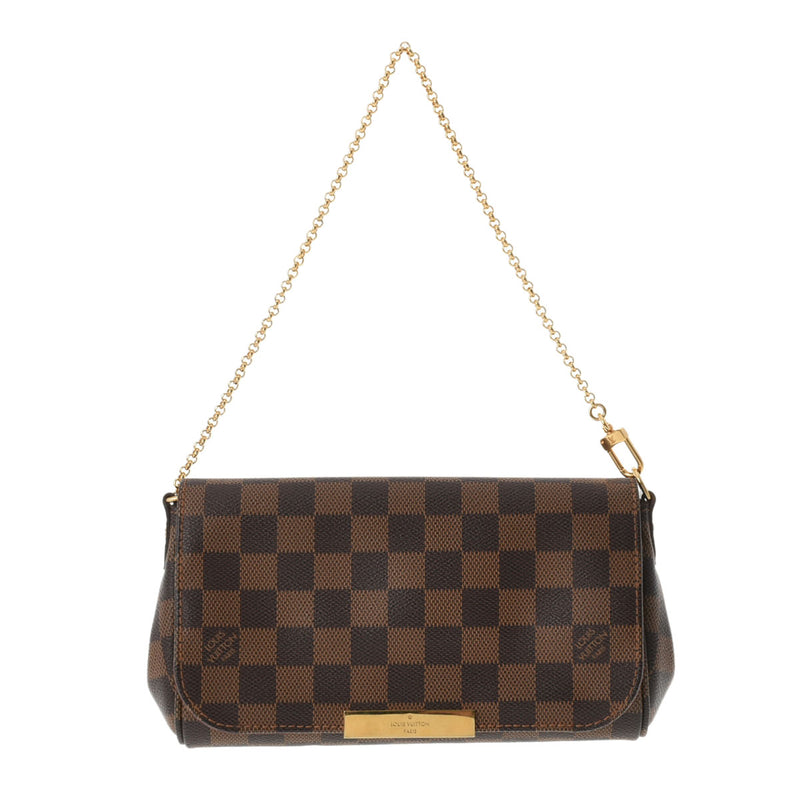 LOUIS VUITTON ルイヴィトン ダミエ フェイボリットPM ブラウン N41276 レディース ダミエキャンバス ショルダーバッグ Aランク 中古 銀蔵