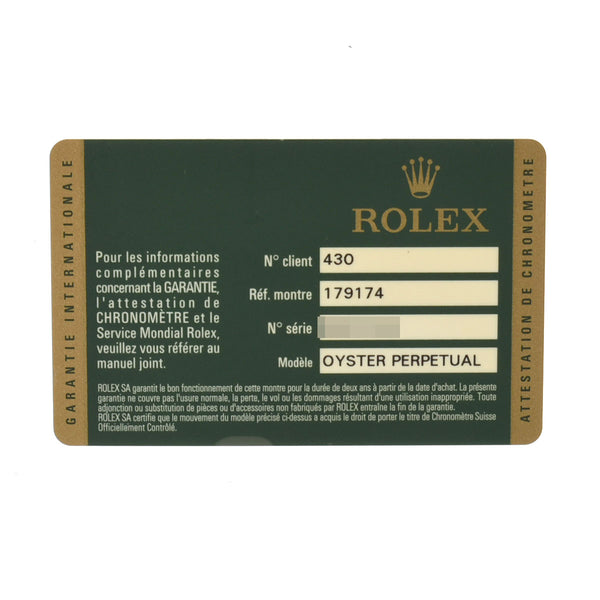 ROLEX ロレックス デイトジャスト 10Pダイヤ 179174G レディース SS/WG 腕時計 自動巻き シルバー文字盤 Aランク 中古 銀蔵