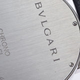 BVLGARI ブルガリ ブルガリブルガリ クロノグラフ BB42C3SLDCH メンズ SS/革 腕時計 自動巻き ネイビー文字盤 Aランク 中古 銀蔵