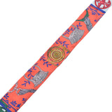 HERMES エルメス ツイリー  オレンジ/青 レディース シルク100％ スカーフ Aランク 中古 銀蔵
