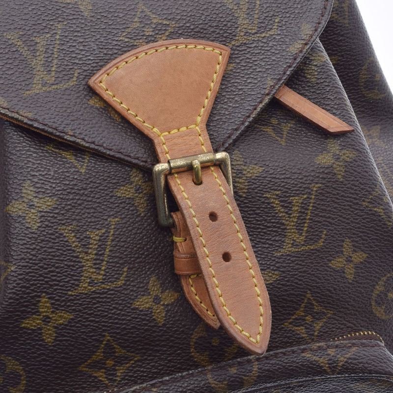 LOUIS VUITTON ルイヴィトン モノグラム モンスリ MM ブラウン M51136 ユニセックス モノグラムキャンバス リュック・デイパック Bランク 中古 銀蔵