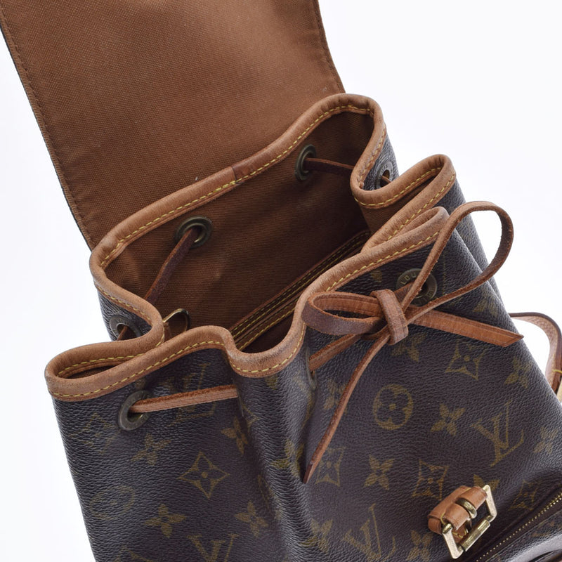 LOUIS VUITTON ルイヴィトン モノグラム モンスリ MM ブラウン M51136 ユニセックス モノグラムキャンバス リュック・デイパック Bランク 中古 銀蔵