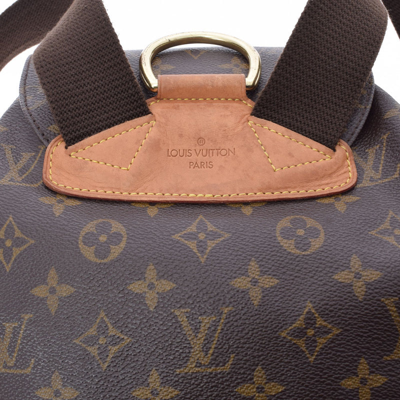 LOUIS VUITTON ルイヴィトン モノグラム モンスリ GM ブラウン M51135 レディース モノグラムキャンバス リュック・デイパック Bランク 中古 銀蔵