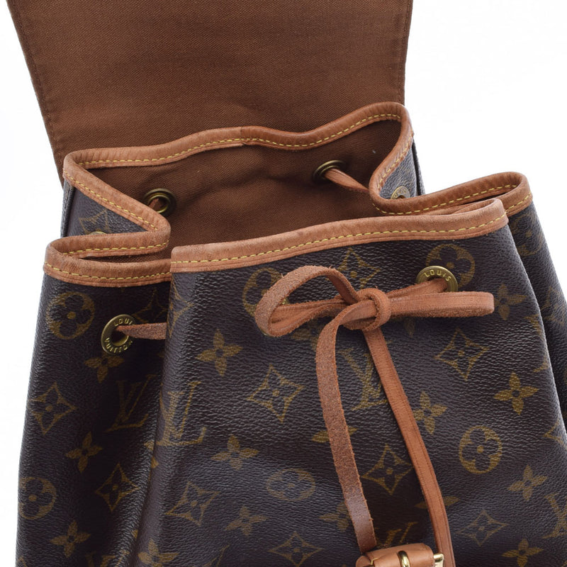 LOUIS VUITTON ルイヴィトン モノグラム モンスリ GM ブラウン M51135 レディース モノグラムキャンバス リュック・デイパック Bランク 中古 銀蔵