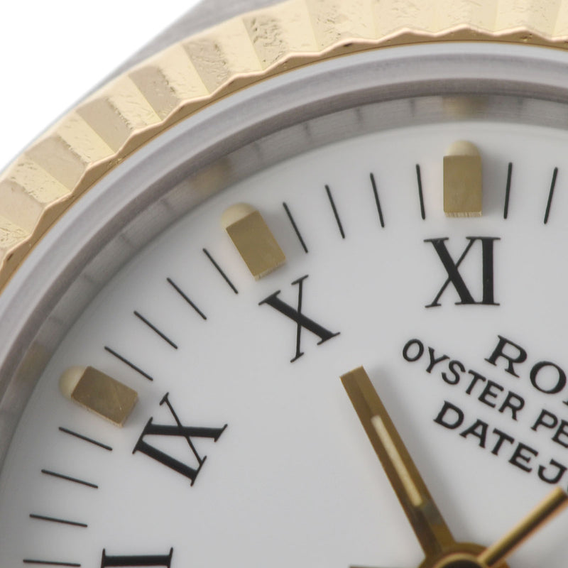 ROLEX ロレックス デイトジャスト 69173 レディース YG/SS 腕時計 自動巻き 白ローマ文字盤 Aランク 中古 銀蔵