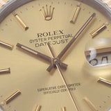 ROLEX ロレックス デイトジャスト 16233 メンズ YG/SS 腕時計 自動巻き シャンパン文字盤 Aランク 中古 銀蔵