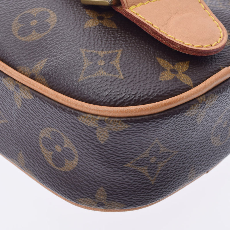 LOUIS VUITTON ルイヴィトン モノグラム ポシェットガンジュ ブラウン M51870 ユニセックス モノグラムキャンバス ボディバッグ Aランク 中古 銀蔵