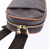 LOUIS VUITTON ルイヴィトン モノグラム ポシェットガンジュ ブラウン M51870 ユニセックス モノグラムキャンバス ボディバッグ Aランク 中古 銀蔵