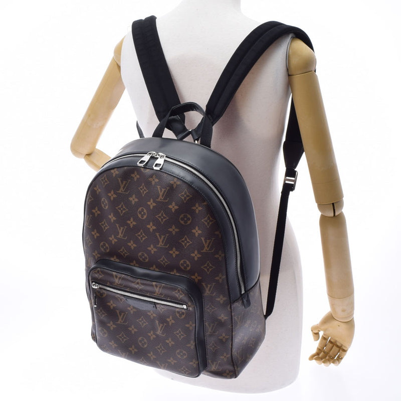 LOUIS VUITTON ルイヴィトン モノグラム マカサー ジョッシュ ブラウン/黒 M41530 メンズ モノグラムキャンバス リュック・デイパック Bランク 中古 銀蔵