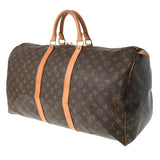 LOUIS VUITTON ルイヴィトン モノグラム キーポル55 ブラウン M41424 ユニセックス モノグラムキャンバス ボストンバッグ Bランク 中古 銀蔵