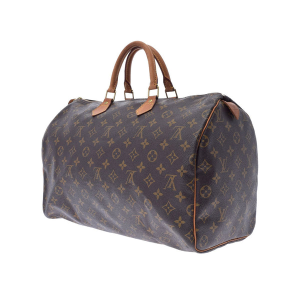 LOUIS VUITTON ルイヴィトン モノグラム スピーディ40 ブラウン M41522 ユニセックス モノグラムキャンバス ハンドバッグ Bランク 中古 銀蔵