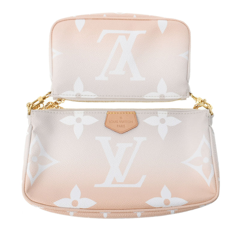 LOUIS VUITTON ルイヴィトン モノグラム ミュルティ ポシェット アクセソワール パステル M57634 レディース モノグラムキャンバス ショルダーバッグ ABランク 中古 銀蔵