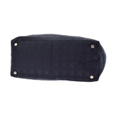 CHANEL シャネル ニュートラベルライン トートMM 黒 レディース ナイロン レザー ハンドバッグ ABランク 中古 銀蔵