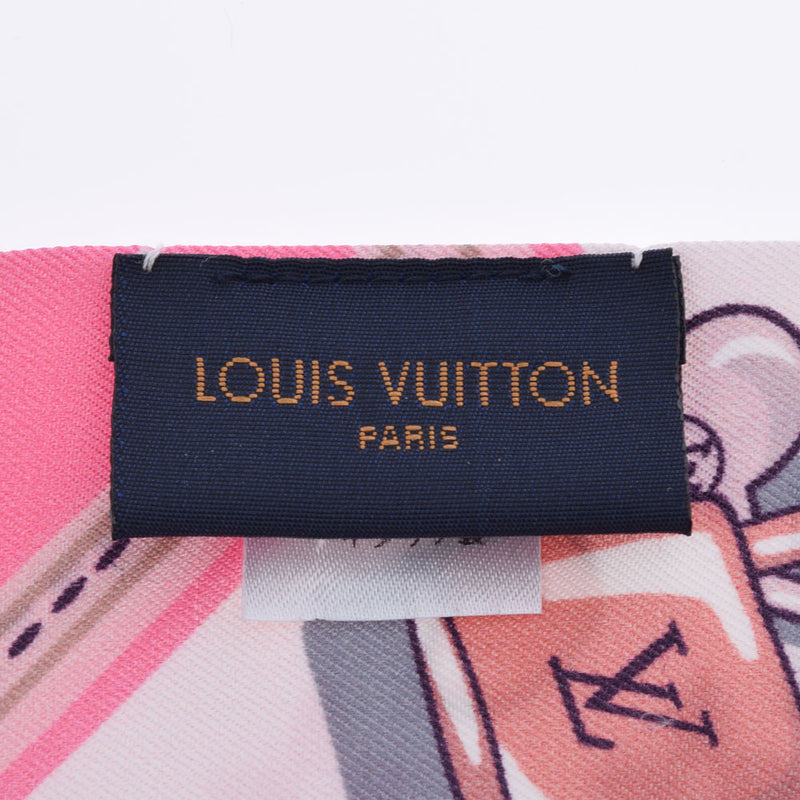 LOUIS VUITTON ルイヴィトン バンドーBB アラフォリ ローズ M71493 レディース シルク100％ スカーフ Aランク 中古 銀蔵