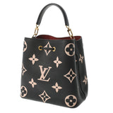 LOUIS VUITTON ルイヴィトン モノグラム アンプラント ネオノエMM ブラック/ベージュ M45497 レディース グレインレザー ショルダーバッグ Aランク 中古 銀蔵