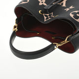 LOUIS VUITTON ルイヴィトン モノグラム アンプラント ネオノエMM ブラック/ベージュ M45497 レディース グレインレザー ショルダーバッグ Aランク 中古 銀蔵