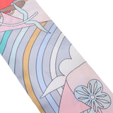 HERMES エルメス ツイリー  ピンク/グレー レディース シルク100％ スカーフ Aランク 中古 銀蔵