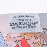 HERMES エルメス ツイリー  ピンク/グレー レディース シルク100％ スカーフ Aランク 中古 銀蔵