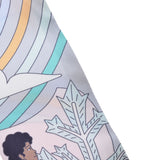 HERMES エルメス ツイリー  ピンク/グレー レディース シルク100％ スカーフ Aランク 中古 銀蔵