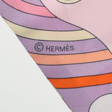 HERMES エルメス ツイリー Carres Volants パープル/ピンク レディース シルク100％ スカーフ Aランク 中古 銀蔵