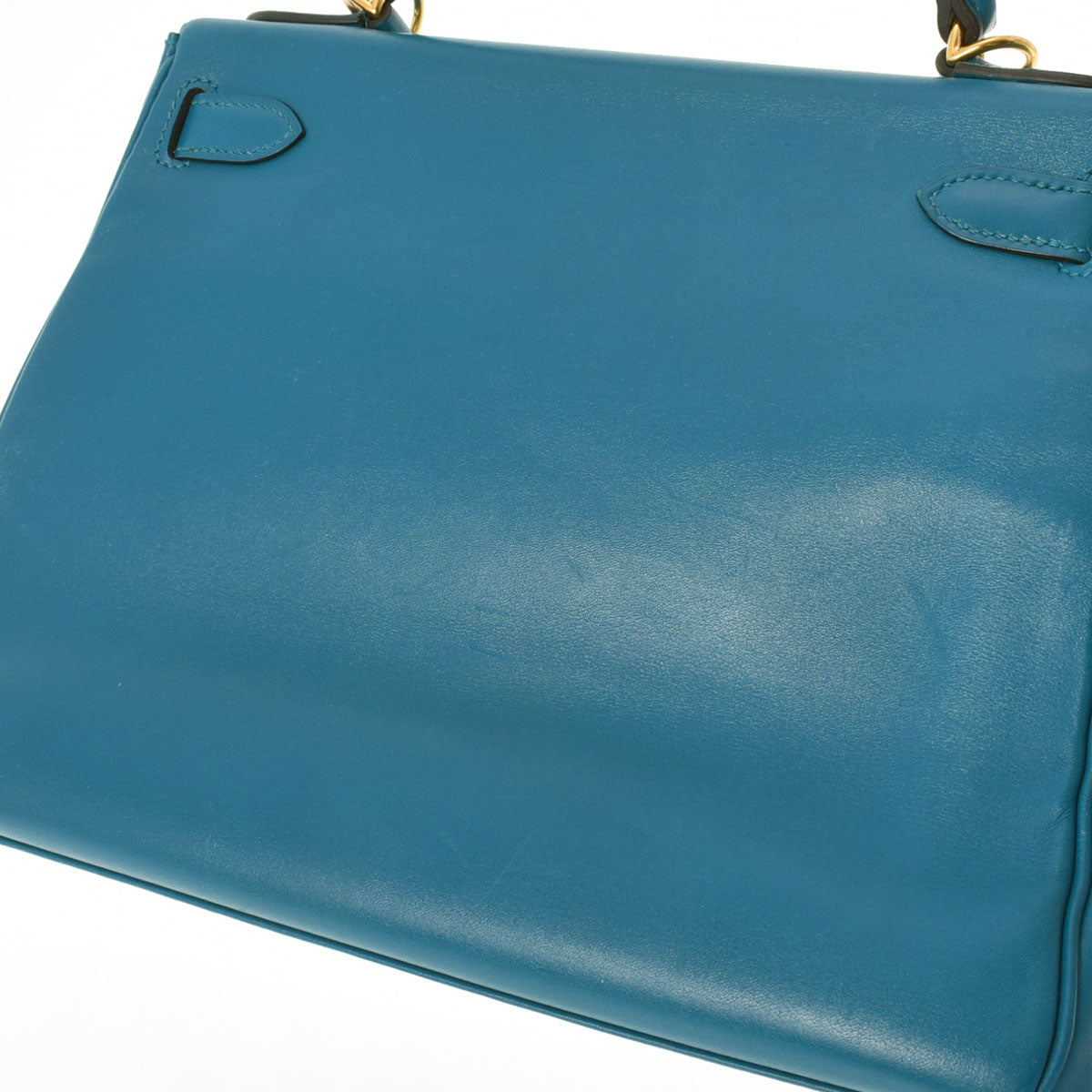 エルメス HERMES ケリー28 C刻 ブルーイズミール ゴールド金具 タデラクト レディース ショルダーバッグ エルメスケリー28 内縫い ブルーイズミール ゴールド金具 A刻印(2017