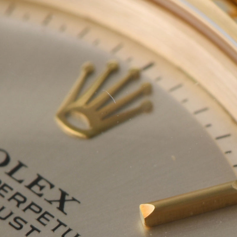 ROLEX ロレックス デイトジャスト シルバー 1601 メンズ YG 腕時計 自動巻き シルバー文字盤 Aランク 中古 銀蔵