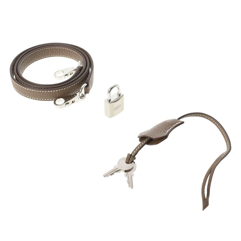 HERMES エルメス ボリード31  エトゥープ シルバー金具 A刻印(2017年頃) レディース トリヨンクレマンス ハンドバッグ Aランク 中古 銀蔵