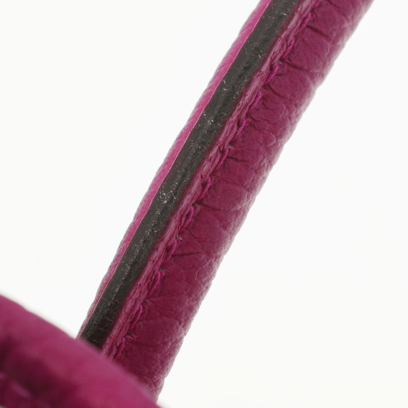 HERMES エルメス ガーデンパーティ PM ローズパープル シルバー金具 C刻印(2018年頃) レディース ネゴンダ ハンドバッグ Aランク 中古 銀蔵