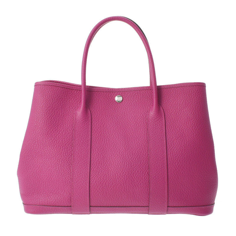 HERMES エルメス ガーデンパーティ PM ローズパープル シルバー金具 C刻印(2018年頃) レディース ネゴンダ ハンドバッグ Aランク 中古 銀蔵