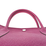 HERMES エルメス ガーデンパーティ PM ローズパープル シルバー金具 C刻印(2018年頃) レディース ネゴンダ ハンドバッグ Aランク 中古 銀蔵