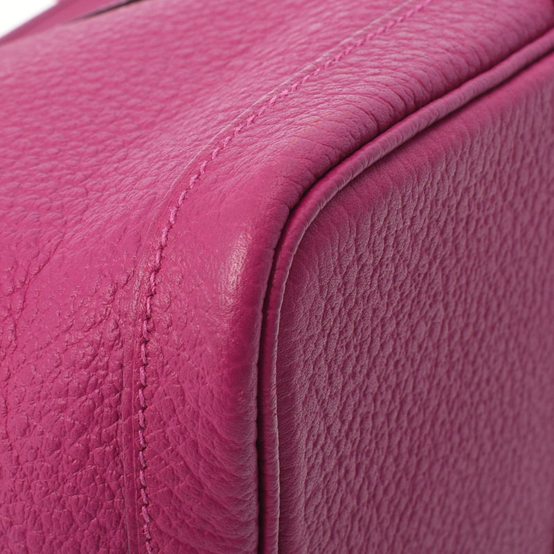 HERMES エルメス ガーデンパーティ PM ローズパープル シルバー金具 C刻印(2018年頃) レディース ネゴンダ ハンドバッグ Aランク 中古 銀蔵