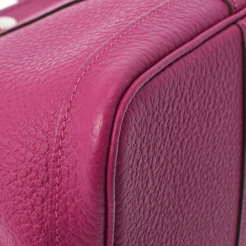 HERMES エルメス ガーデンパーティ PM ローズパープル シルバー金具 C刻印(2018年頃) レディース ネゴンダ ハンドバッグ Aランク 中古 銀蔵