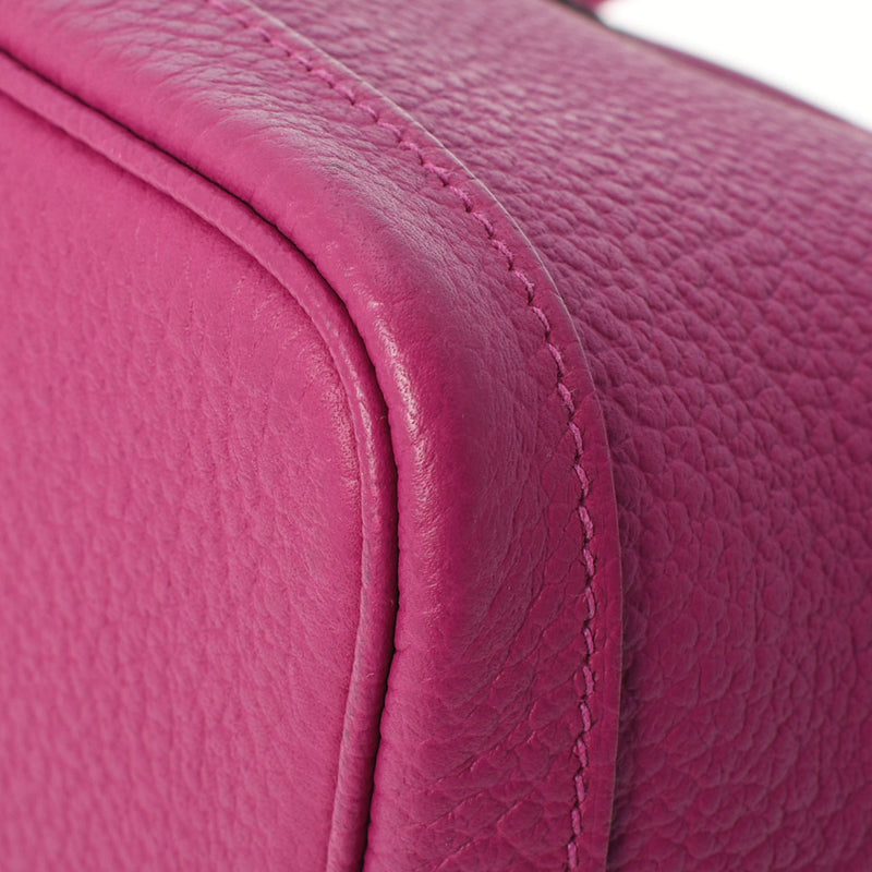 HERMES エルメス ガーデンパーティ PM ローズパープル シルバー金具 C刻印(2018年頃) レディース ネゴンダ ハンドバッグ Aランク 中古 銀蔵