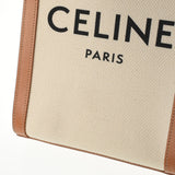 CELINE セリーヌ バーティカルカバ ミニ ナチュラル/タン 193302BNZ02NT レディース レザー キャンバス ハンドバッグ ABランク 中古 銀蔵