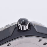 CHANEL シャネル J12 33mm 12Pダイヤ H1625 ボーイズ 黒セラミック/SS 腕時計 クオーツ 黒文字盤 Aランク 中古 銀蔵