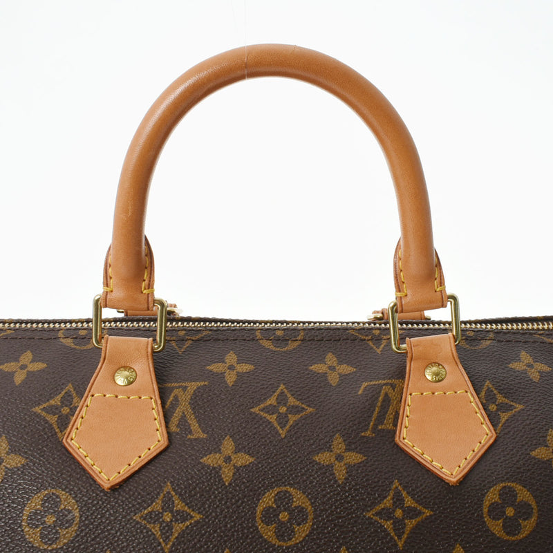 LOUIS VUITTON ルイヴィトン モノグラム スピーディ35 ブラウン M41524 ユニセックス モノグラムキャンバス ハンドバッグ Bランク 中古 銀蔵