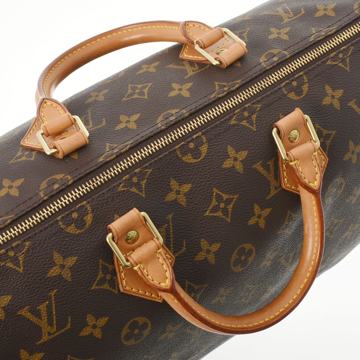 LOUIS VUITTON◇1)スピーディ35_モノグラム・キャンバス_BRW/PVC/BRW M41524