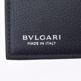 BVLGARI ブルガリ コンパクトウォレット フラグメントコラボ 黒 メンズ カーフ 三つ折り財布 Aランク 中古 銀蔵